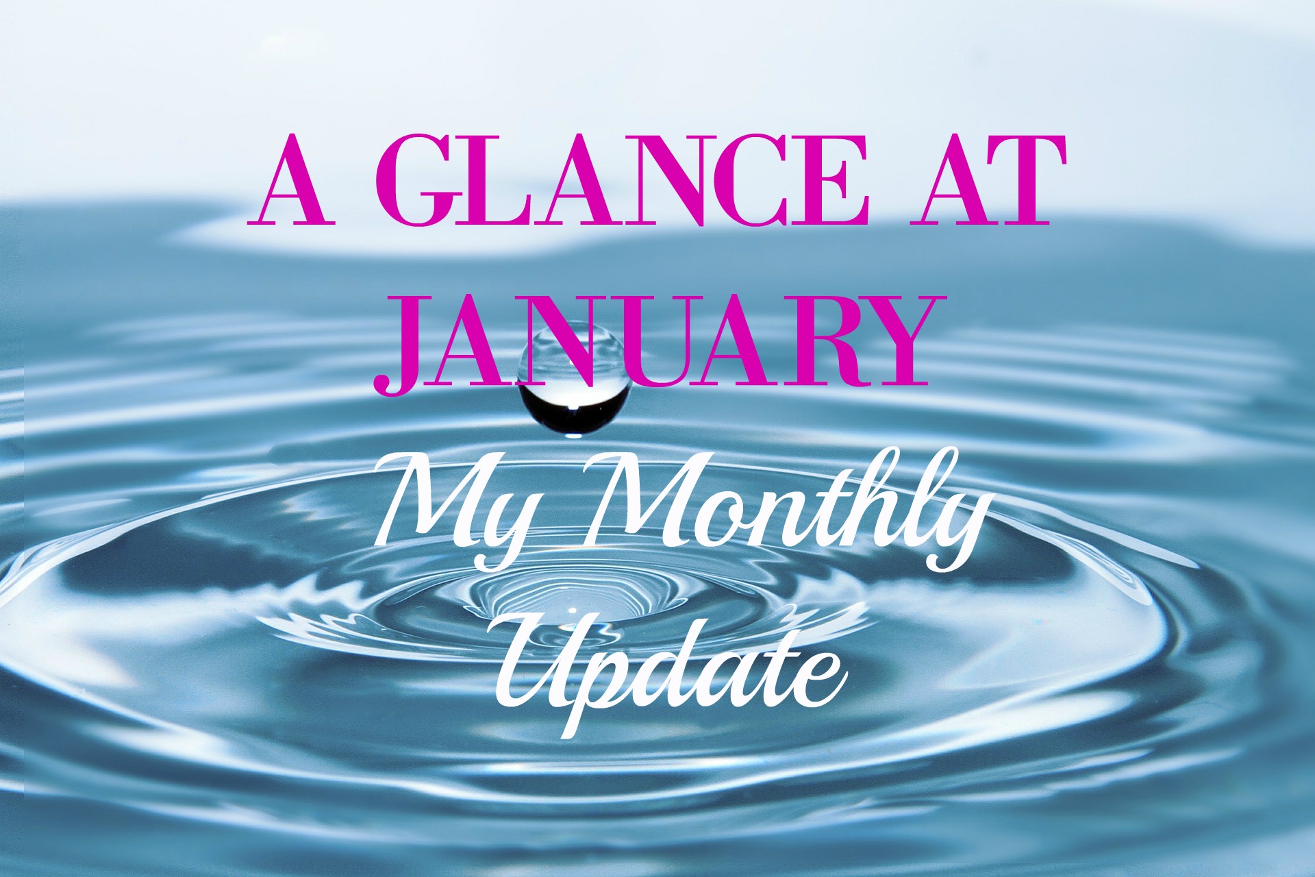 a glance at january my monthly update
