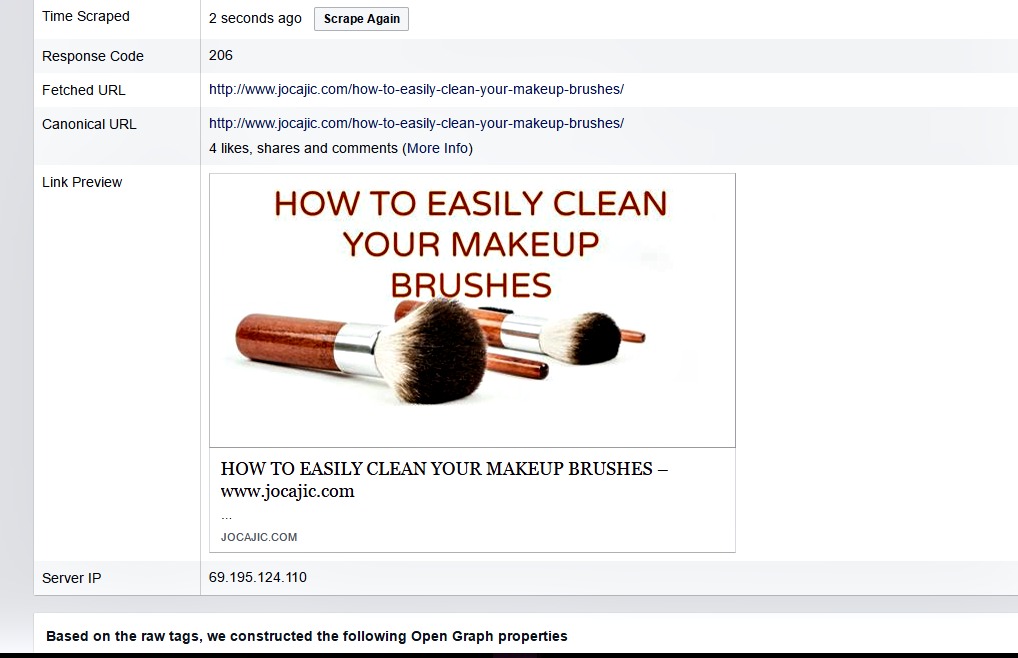 how to make your blog post images appear on facebook