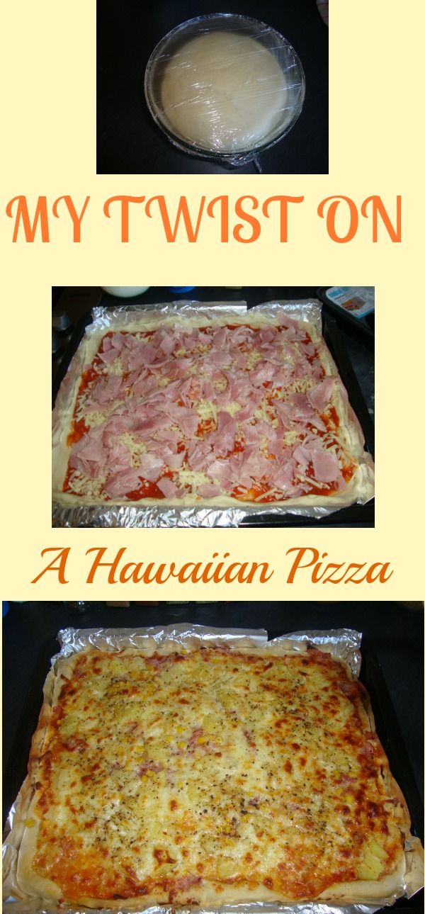 my twist on a Hawaiian pizza