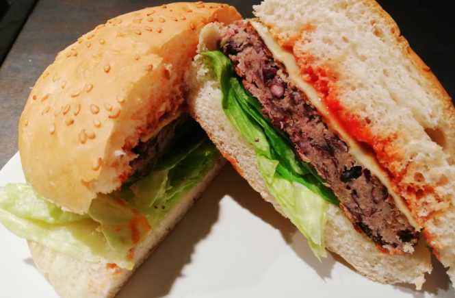Blackbean vegetarian burgers